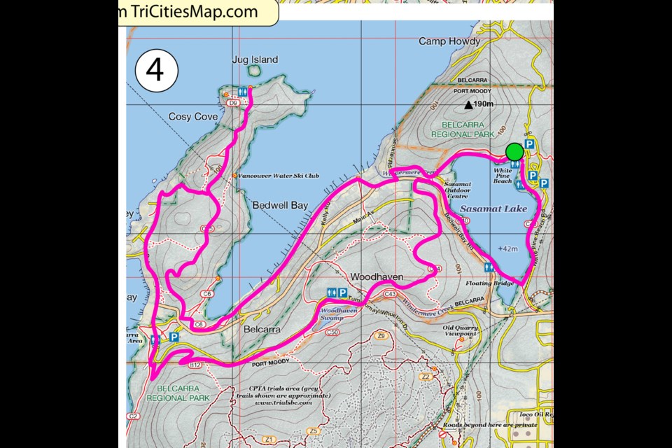 Bedwell Bay–Jug Island–Woodhaven Loop