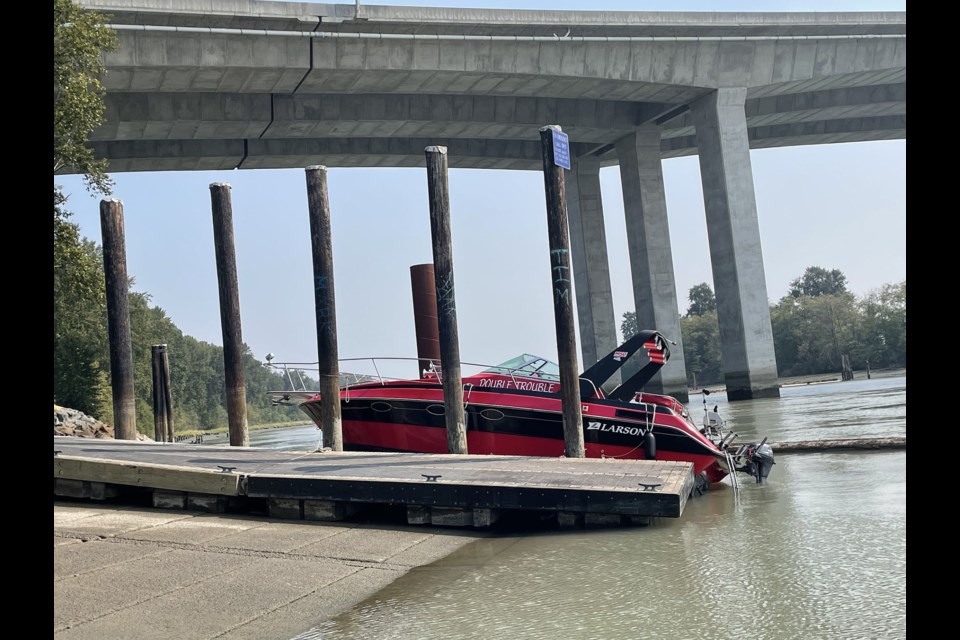 "Double Trouble" at the Maquabeak Park dock in Coquitlam.
