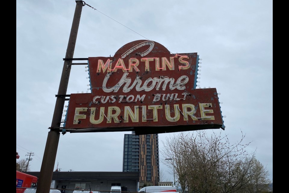 The Martin's Furniture building has sold and the owner has plans for the 1950s era neon sign.