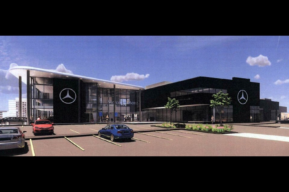 Mercedes Benz plans a dealership in south Coquitlam.