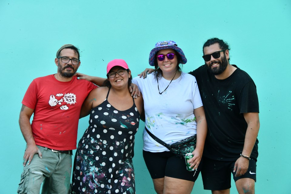 The Raven–Tacuara Collaborative (left to right) Facundo Gastiazoro, Manda Hugon, Stephanie Anderson and Travis Hebert on Aug. 17, 2023.