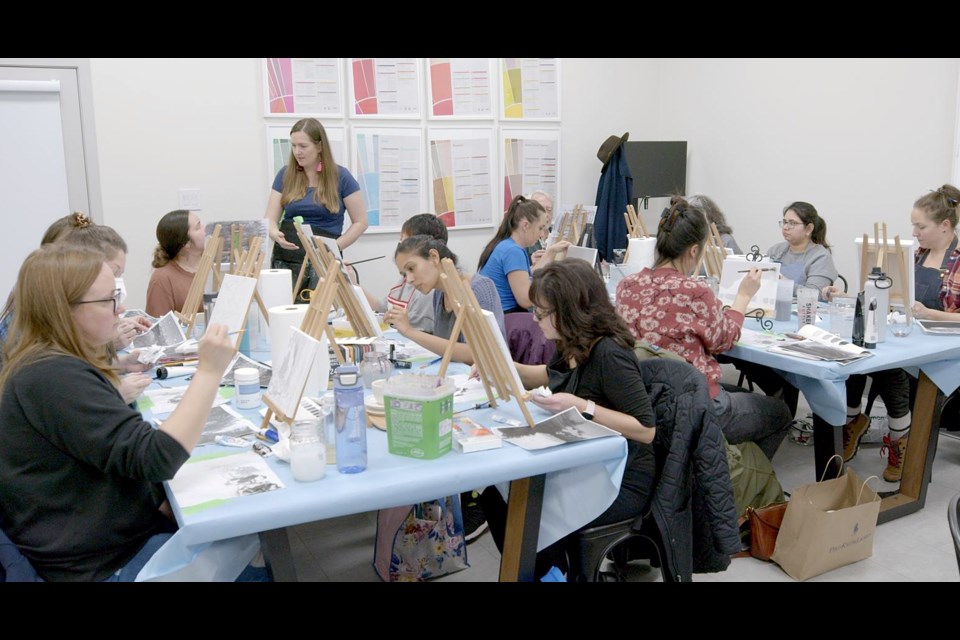 Port Coquitlam artist Melissa Burgher is teaching free painting classes with other professional artists this summer for the Port Coquitlam Arts Council.