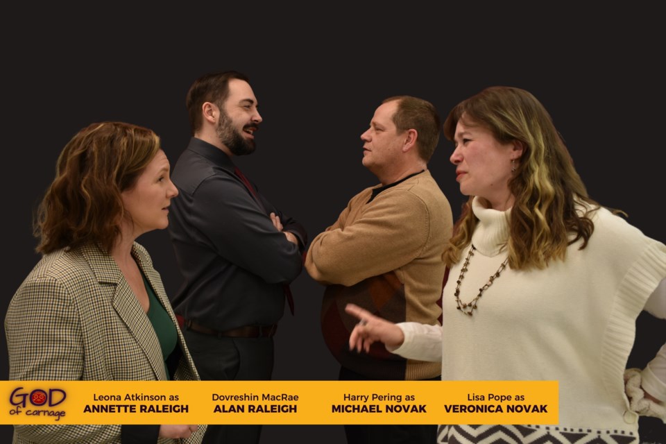 The cast of "God of Carnage."