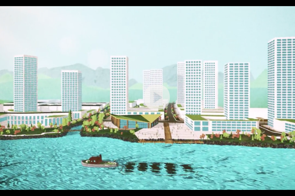 Image from Beedie Living's Fraser Mills animation.