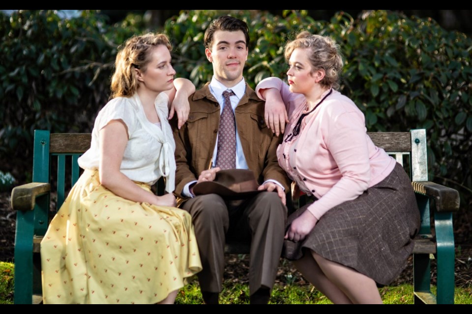Madison Willoughby, Braedon Grover Sunnes and Tahlia Wine in Bright Star.