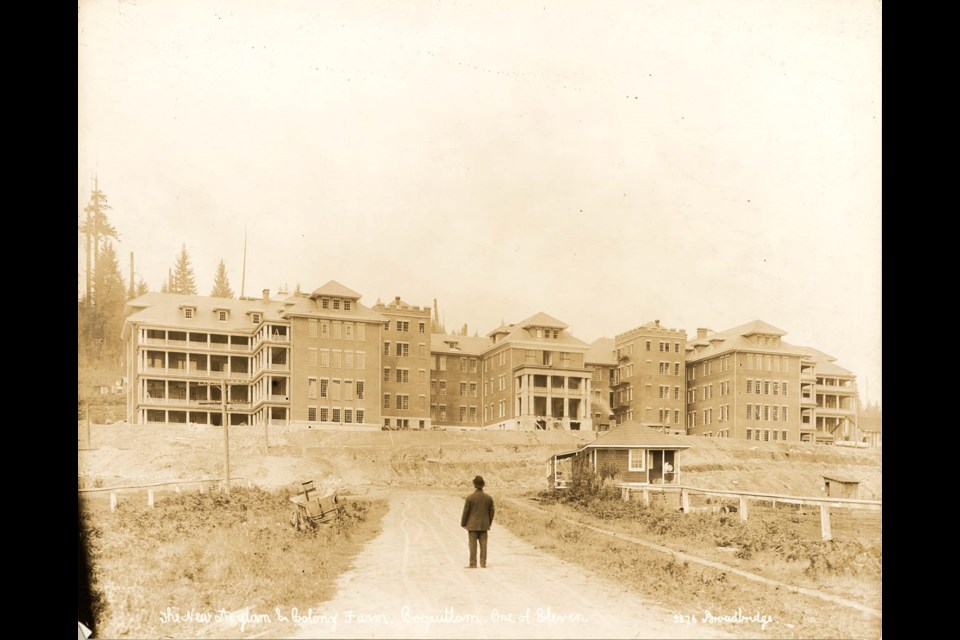 West Lawn under construction on the Riverview Hospital grounds in Coquitlam.