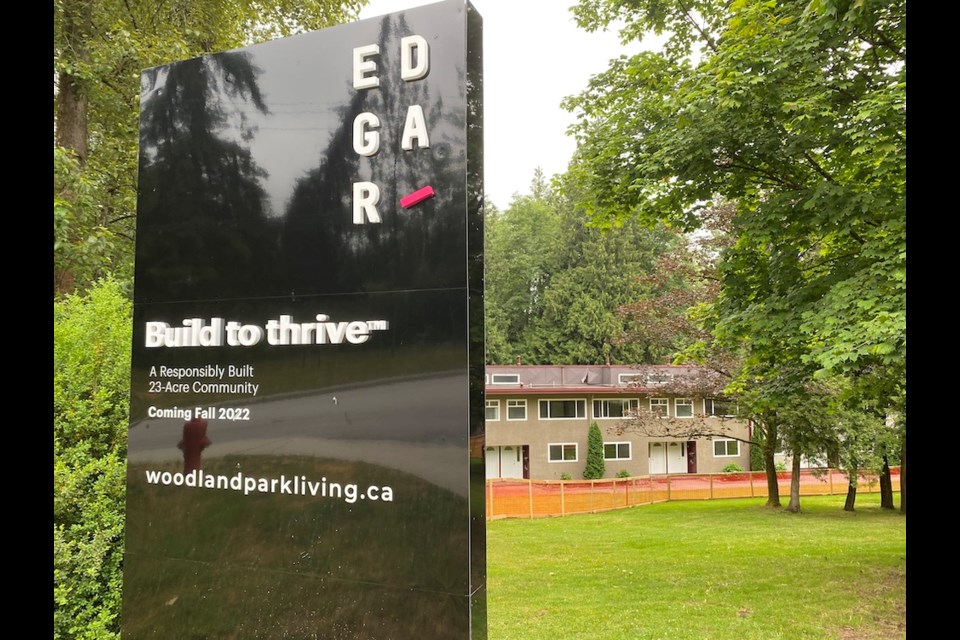 Signs and protective fencing are up at Woodland Park in Port Moody.