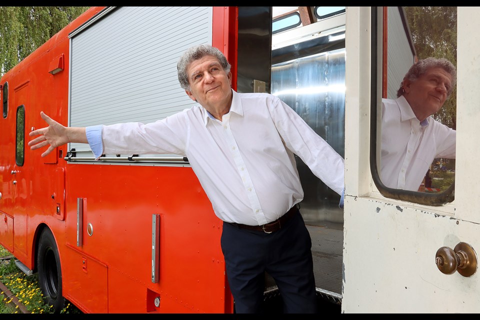 Coquitlam restaurateur Fred Soofi has christened his new food truck venture, "The Caboose." It will be permanently stationed at the Port Moody Station Museum, next to the Venosta rail car.