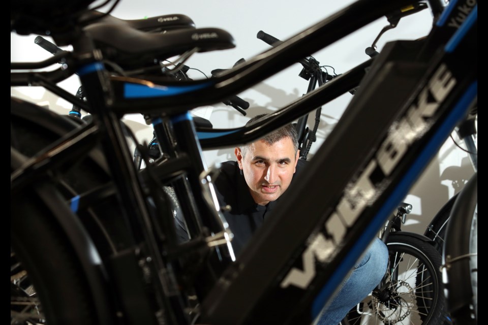 George Krastev started Volt Bikes eight years ago, long before the boom in e-bikes took off. | Mario Bartel, Tri-City News