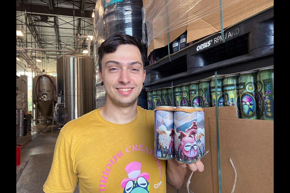 Sebastian Peterson, at 25 years old, is the head brewer of Port Coquitlam's newest beer business — Curious Creatures Beer Corp.
