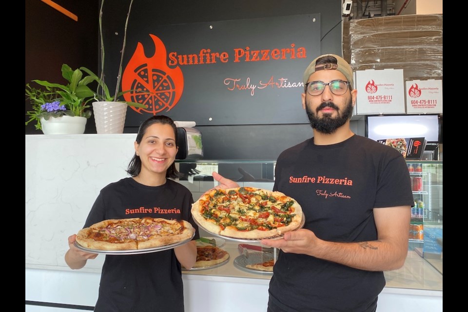 Rishu Khamb, with her cousin Jatin Jagia, have just opened Sunfire Pizzeria at Montrose Square.