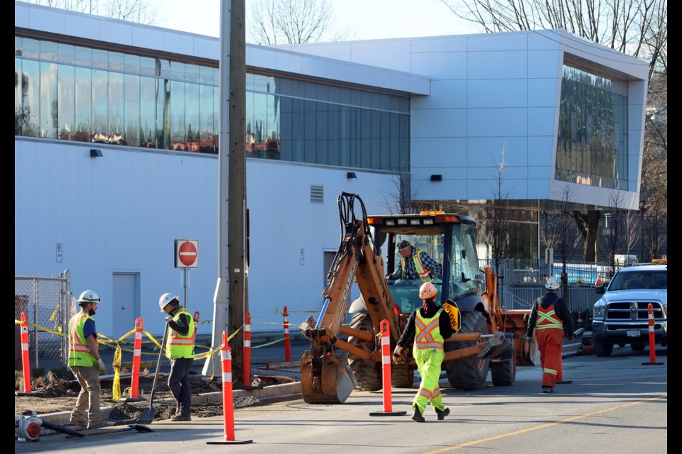 Ongoing construction around the new Port Coquitlam community centre is creating a shortage of parking at the facility.