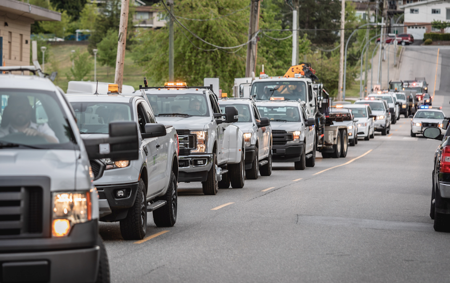 A caravan of decorated cars, trucks  and city vehicles will wind through Port Coquitlam neighbourhoods Saturday to celebrate May Day.
