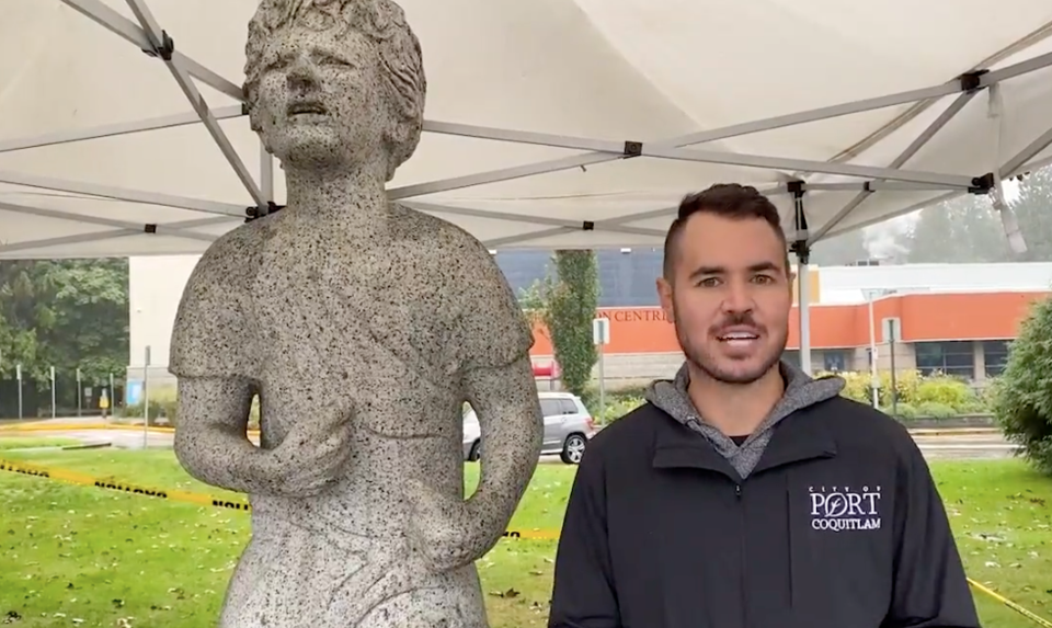 Terry Fox statue and Brad West