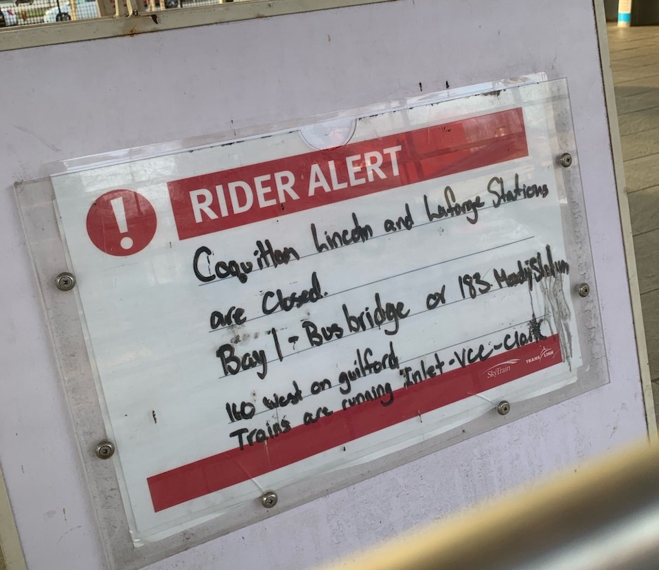 rider-alert-sign-at-coquitlam-skytrain-station