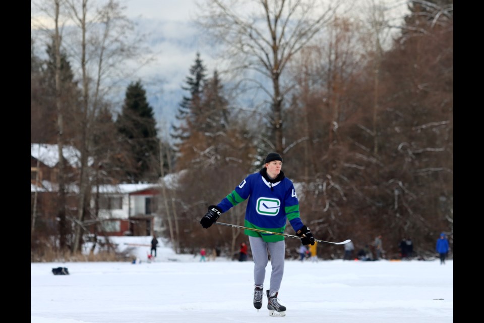 This week's cold snap has created a rare opportunity for outdoor skating on Coquitlam's Como Lake.
But the city has warned the ice isn't yet thick enough.