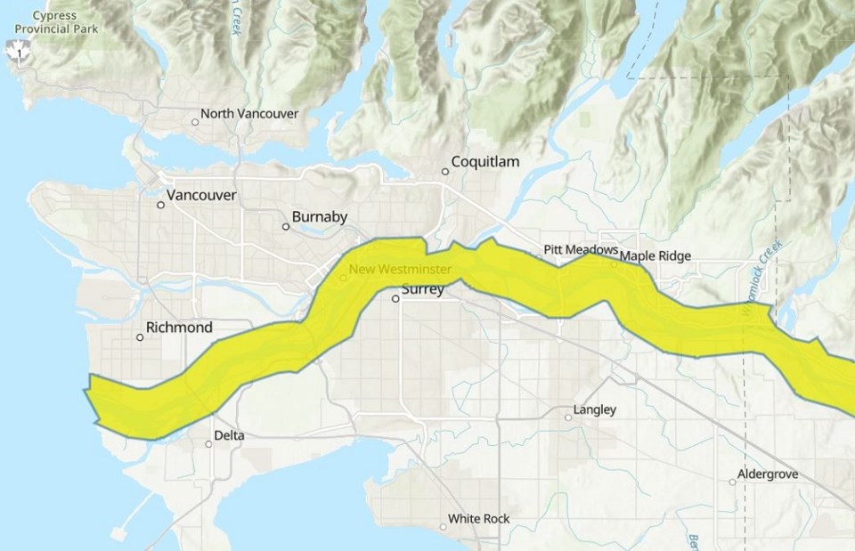 FraserRiverStreamflowCoquitlamJune2022flood