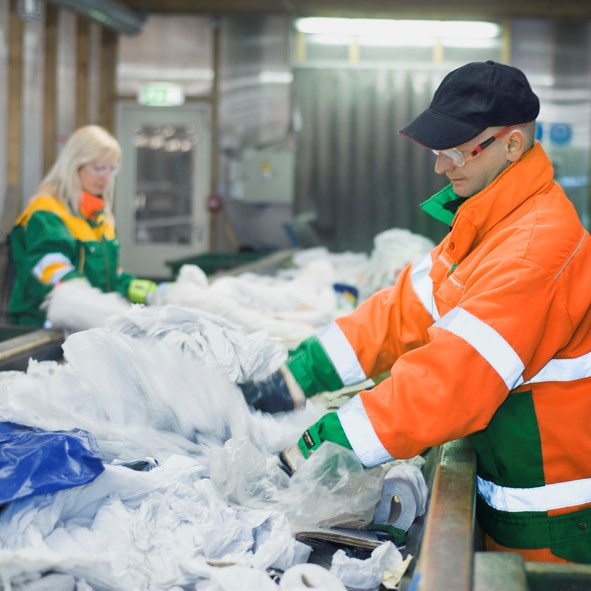 Recycling sorting Getty