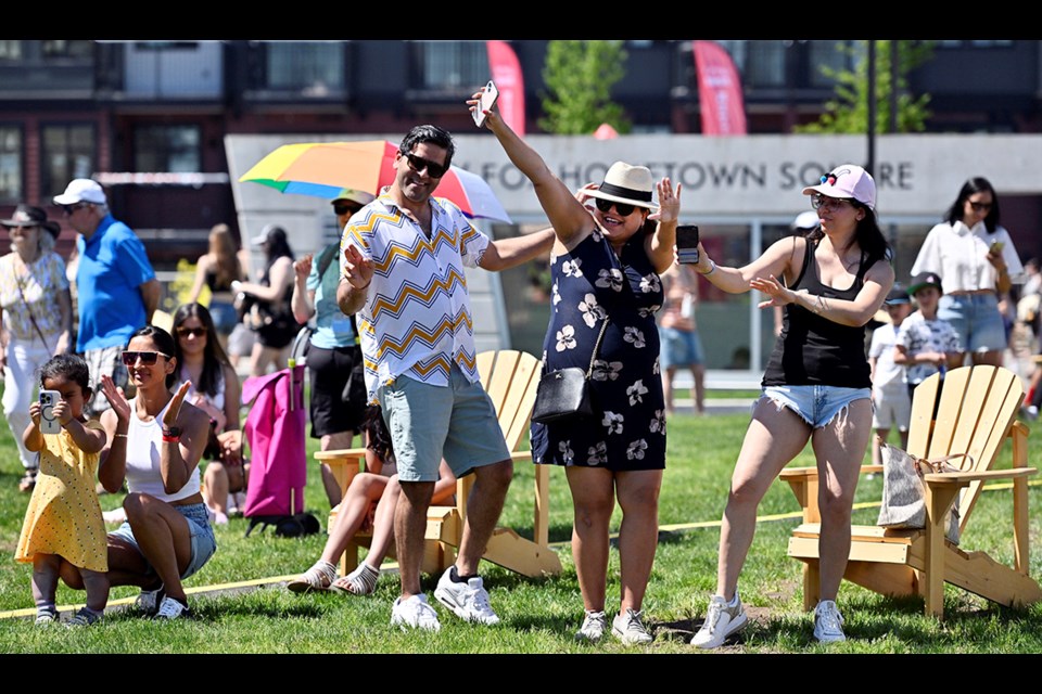 Party in the Square following the Port Coquitlam centennial May Day parade.
