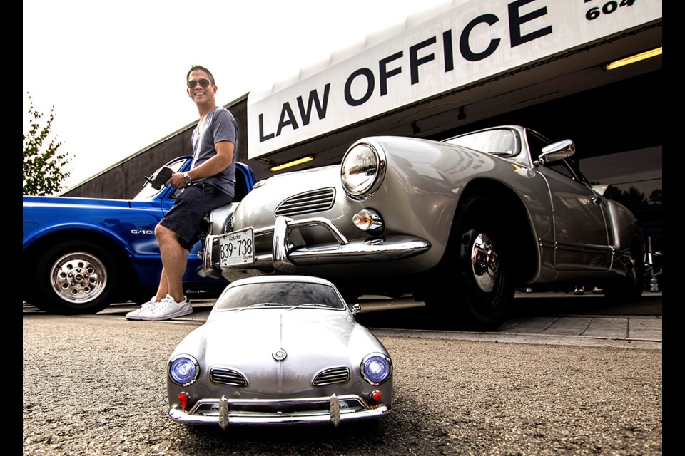 Jonathan Pagtakhan from New West drives an exact radio-controlled replica of his 1968 Volkswagen Karmann Ghia at Sunday's 16th Port Coquitlam car show.