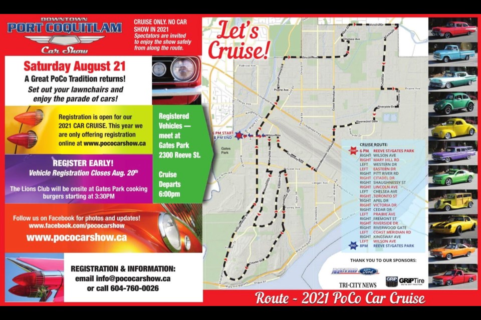 The 2021 PoCo Car Show will be a cruise only as spectators will see classic, crazy and creative vehicles drive around town the night of Aug. 21.