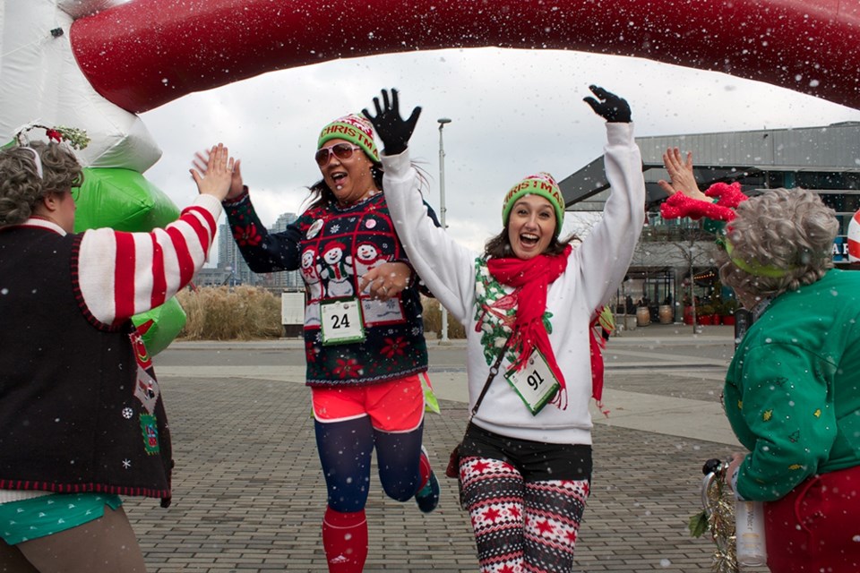 The 5k Ugly Christmas Sweater Dash is returning in-person to Anmore after a two-year hiatus on Dec. 10, 2022.