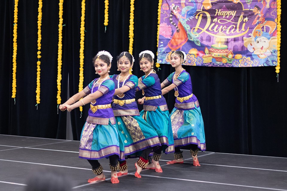 Young performers from Sudnya Dance Academy at the Diwali: Festival of Lights celebration at the Port Coquitlam Community Centre on Nov. 4, 2023.
