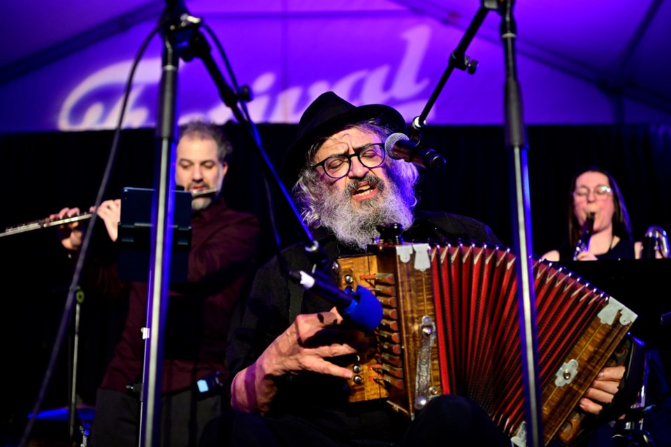 Yves Lambert et Le Grand Orchestre perform during Festival du Bois on March 8, 2025. 