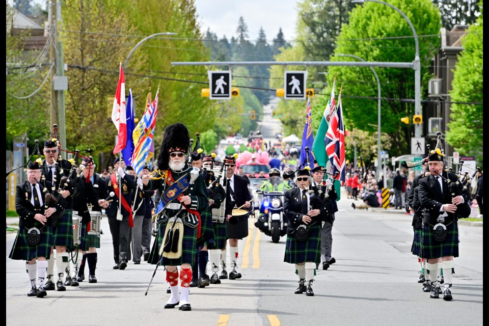 The Rotary May Day Parade on Shaughnessy in Port Coquitlam.

