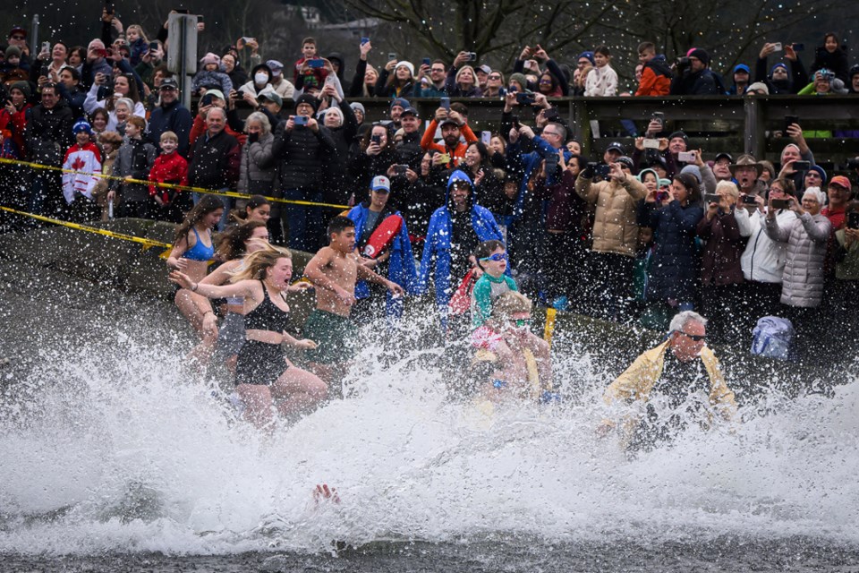 Photos: Revellers plunge into the New Year (and Burrard Inlet) - Tri-City  News