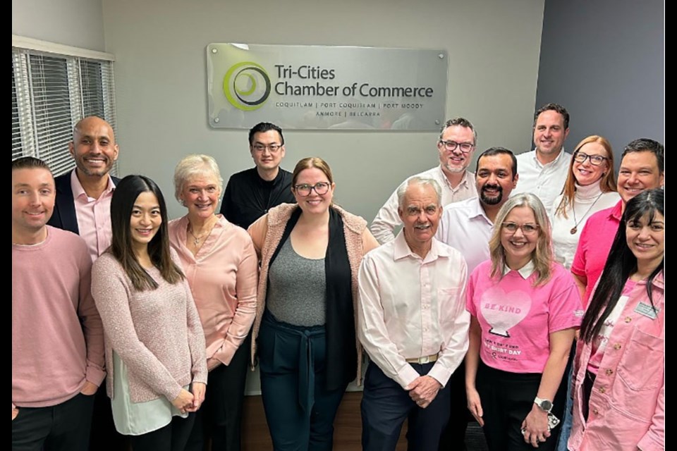 The Tri-Cities Chamber of Commerce staff recognized Pink Shirt Day 2023.