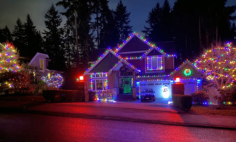 Candy Cane Lane is reborn again along Ravenswood Drive in the Village of Anmore for the 2021 winter season.