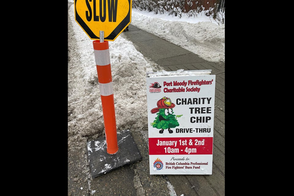 Port Moody firefighters raised more than $9,000 for the BC Burn Fund during its two-day 2022 tree-chipping event at the main hall on Newport Drive.