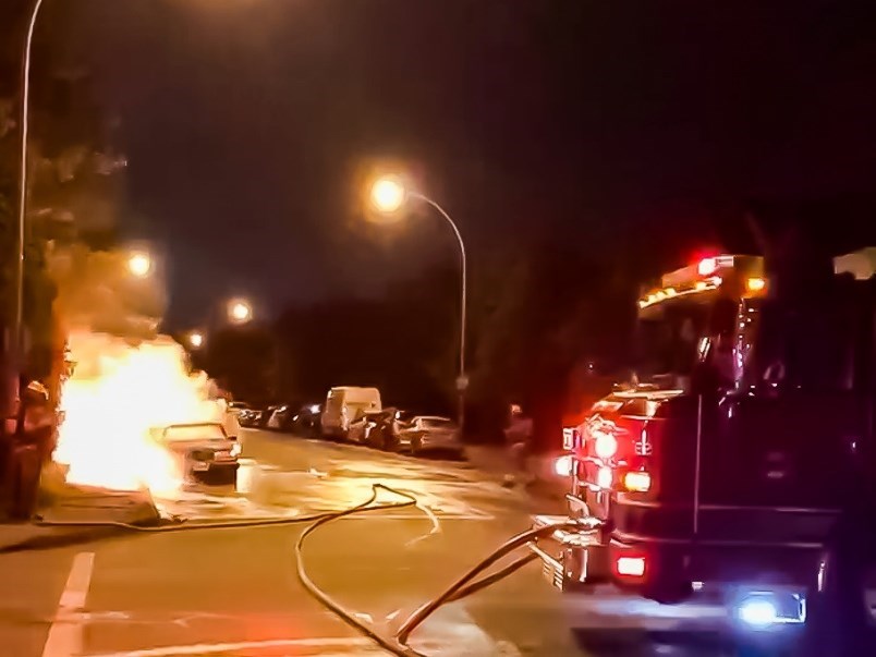 2019 Catalytic Converter Car Fire in Port Coquitlam