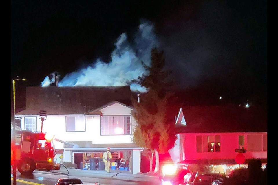 Coquitlam firefighters responded to a house fire near Walton Park in the early hours of Feb. 23, 2023, which was the second residential inferno in the Eagle Ridge/City Centre neighbourhood in as many days.