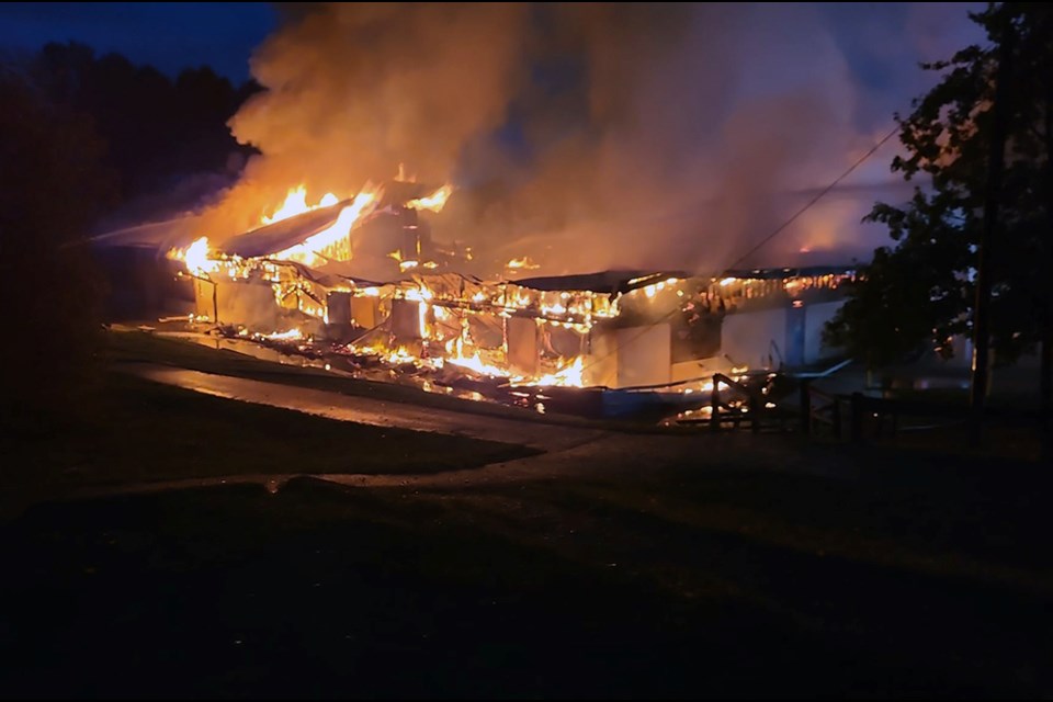 Fire Engulfs Hazel Trembath Elementary School in Port Coquitlam, British Columbia