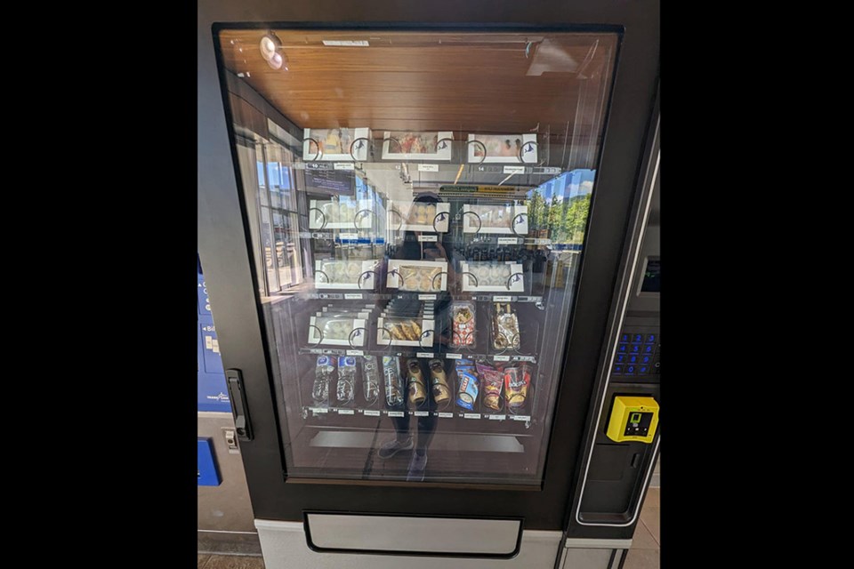 New vending machines at Tri-Cities SkyTrain stations, including Lafarge Lake-Douglas, are dispensing sushi as part of a new TransLink pilot project.