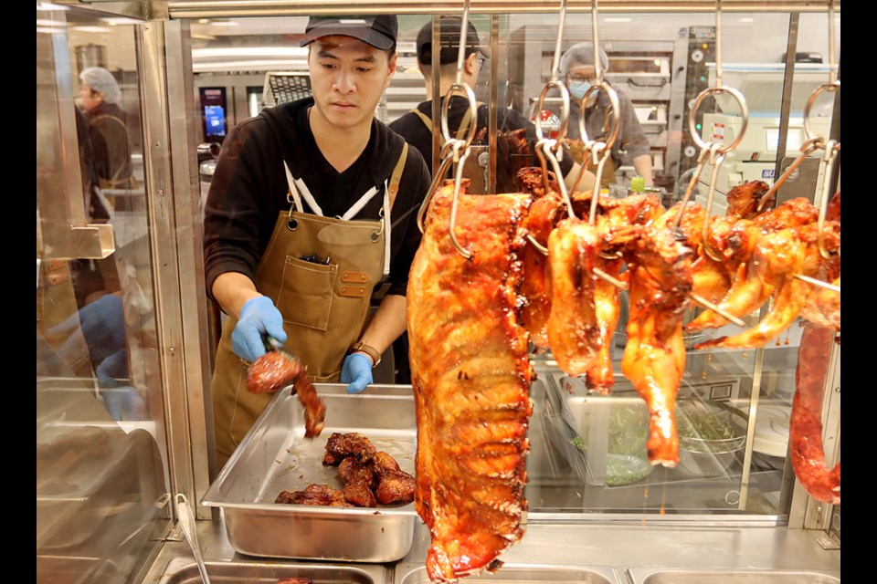 Traditional Cantonese barbeque at the new Meiga Asian supermarket in Port Moody.