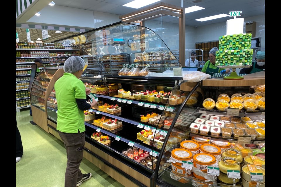 The bakery department at the second T&T Supermarket store in Coquitlam.