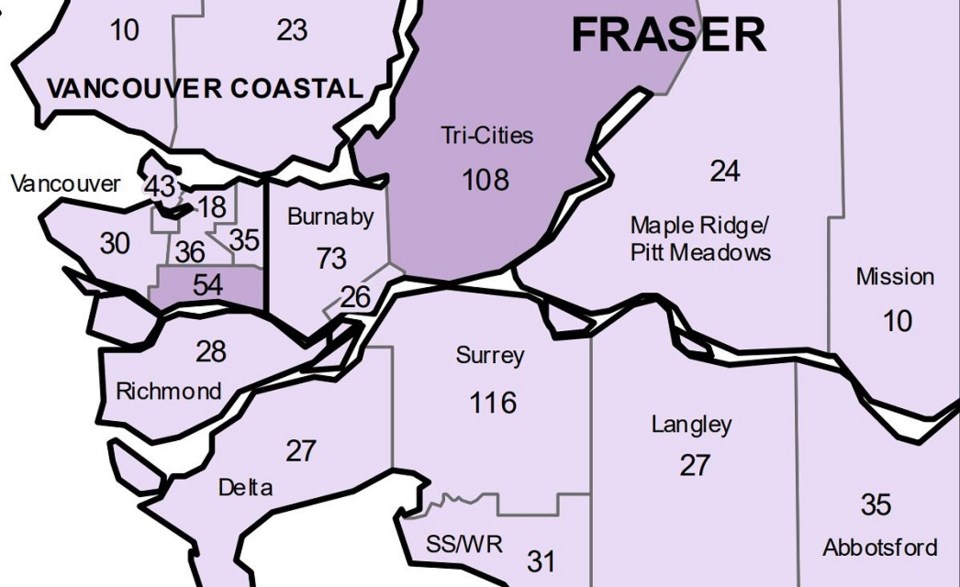 BCCDC local health area Tri-Cities - April 15, 2022