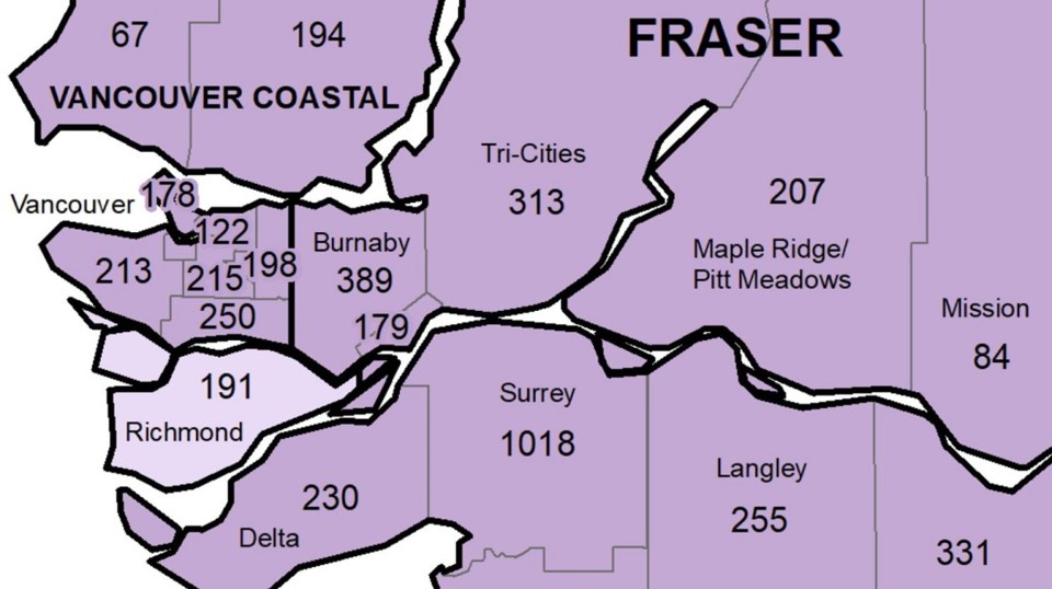 BCCDC local health area Tri-Cities - Feb. 4, 2022