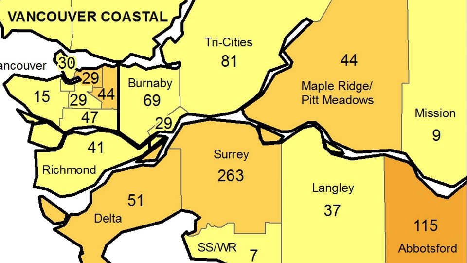 BCCDC local health area Tri-Cities - June 11, 2021