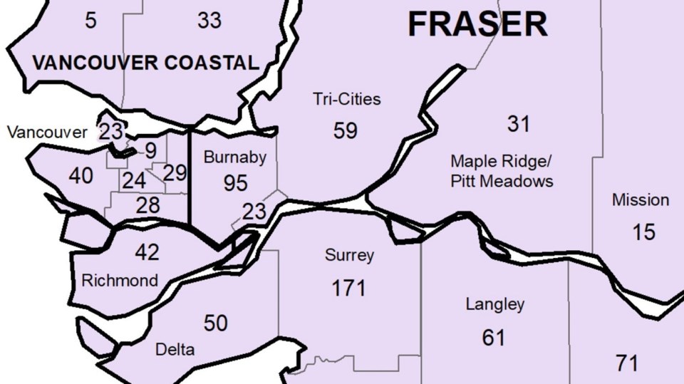 BCCDC local health area Tri-Cities - March 4, 2022