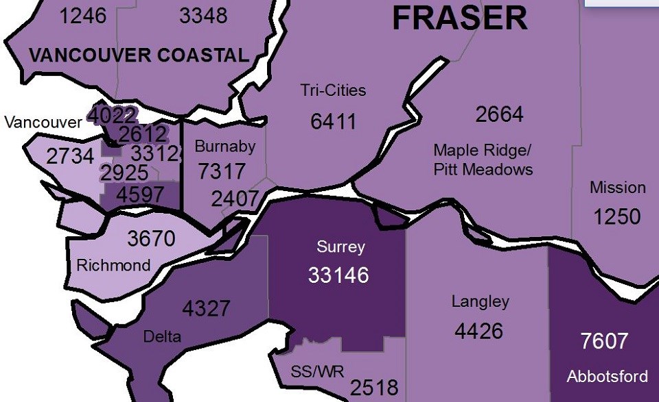 BCCDC local health area Tri-Cities since start - May 6, 2021