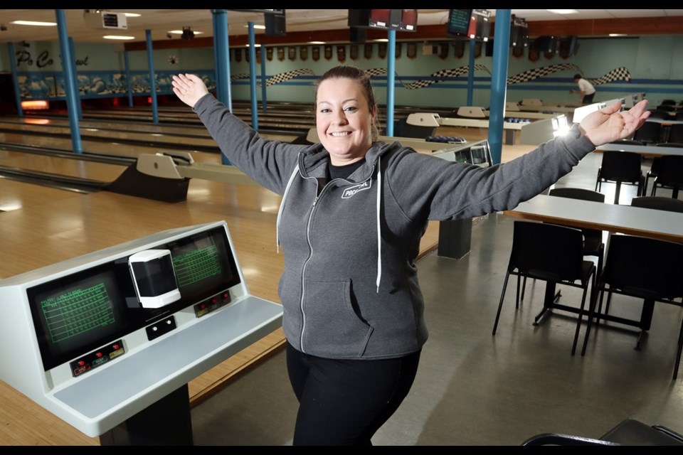 Angela Madaski and her family have been welcoming bowlers at PoCo Bowl for 50 years. But as the venerable alley on McAllister Street celebrates its 70th anniversary, the lanes are mostly quiet because of public health restrictions to limit transmission of COVID-19. - Photograph by MARIO BARTEL/TRI-CITY NEWS 