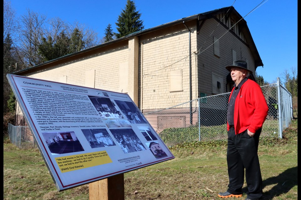 Jim Millar, of Port Moody Station Museum, previews a new self-guided walking tour of the old Ioco townsite that features 19 interpretive signs crafted by members of the Coquitlam Men's Shed Society.