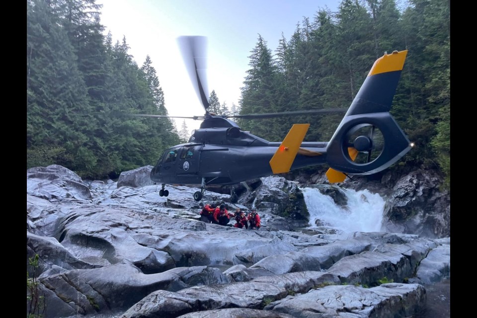 Coquitlam and Ridge Meadows Search and Rescue (SAR) crews were called to a missing person's report after they were seen swimming near Widgeon Falls the night of July 13, 2022.