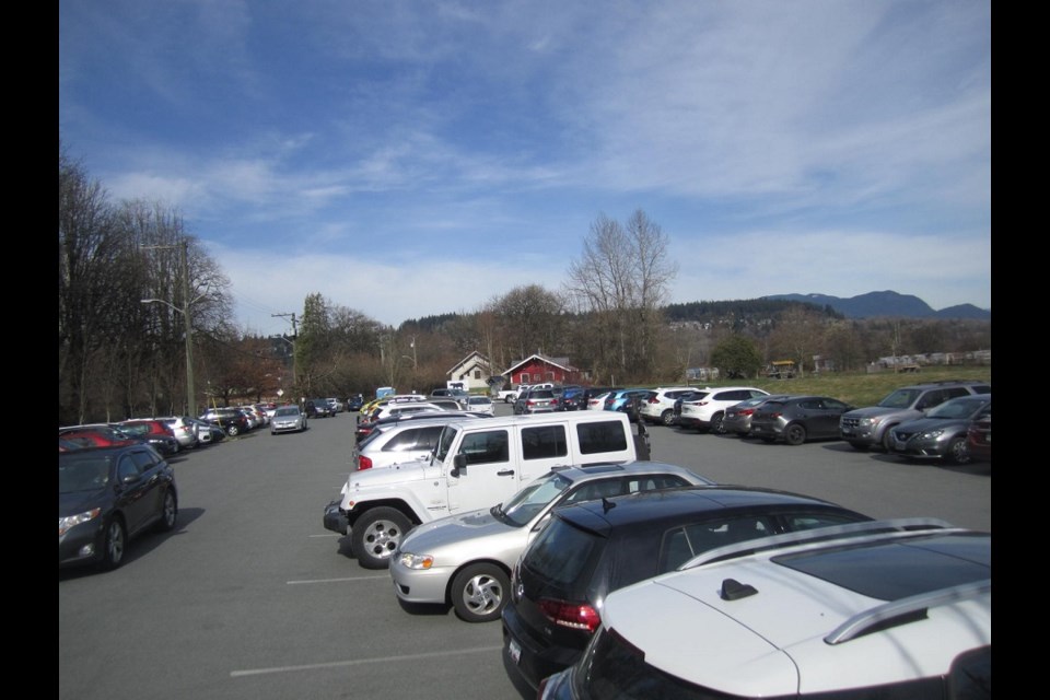 A Tri-City resident snaps a photo of the south parking lot at Colony Farm Regional Park in Coquitlam, claiming its full capacity has caused some strains economically.