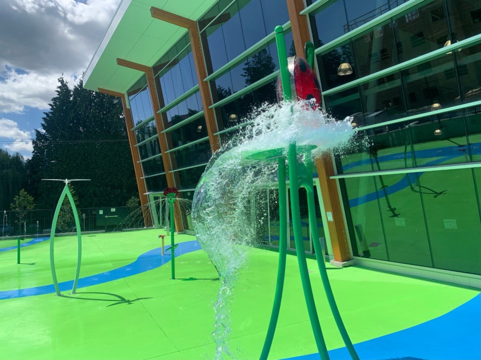 Port Coquitlam water park during heat wave