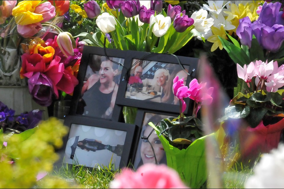 An impromptu memorial for Trina Hunt at her Heritage Mountain home was created after police revealed her body had been recovered in Silver Creek area of Hope, B.C.